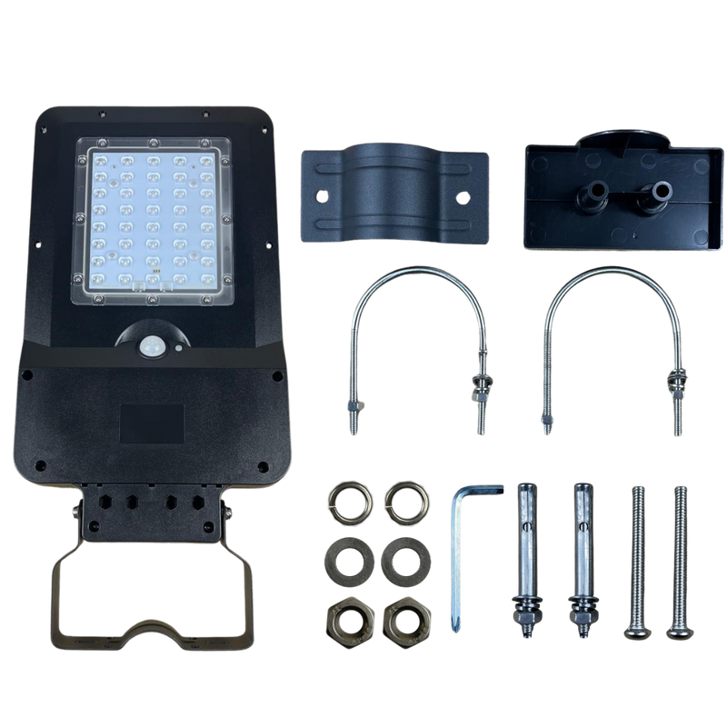 Luz LED Solar de 20W con Sensor de Movimiento PIR