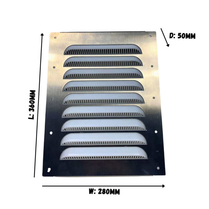 Rejilla de Ventilación Grande de Aluminio
