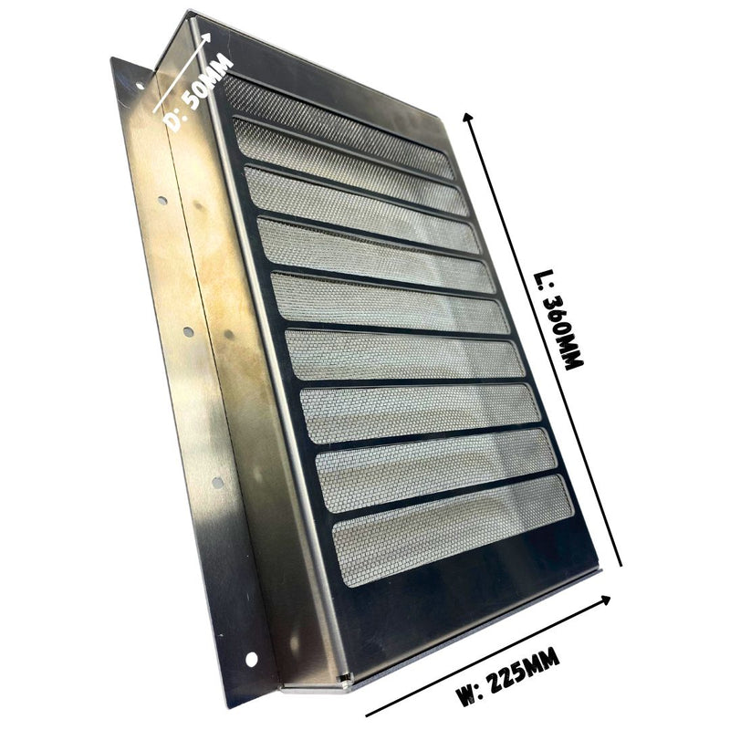 Rejilla de Ventilación Grande de Aluminio