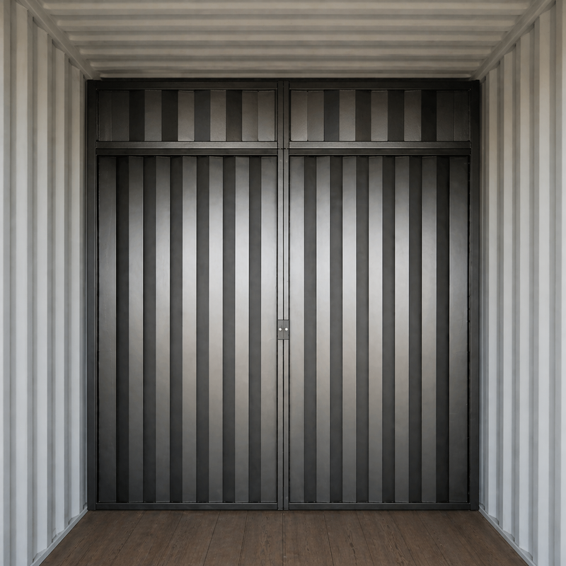 Kit de Pared Divisoria para Contenedor High Cube con Paneles de Cerramiento