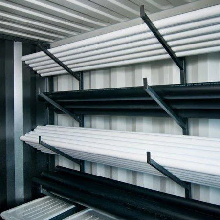 Soporte para Estantería de Tubos de 4 Niveles para Contenedores Marítimos