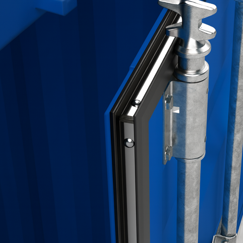 Perfil de Retención de Aluminio para Juntas de Puertas de Contenedores Marítimos